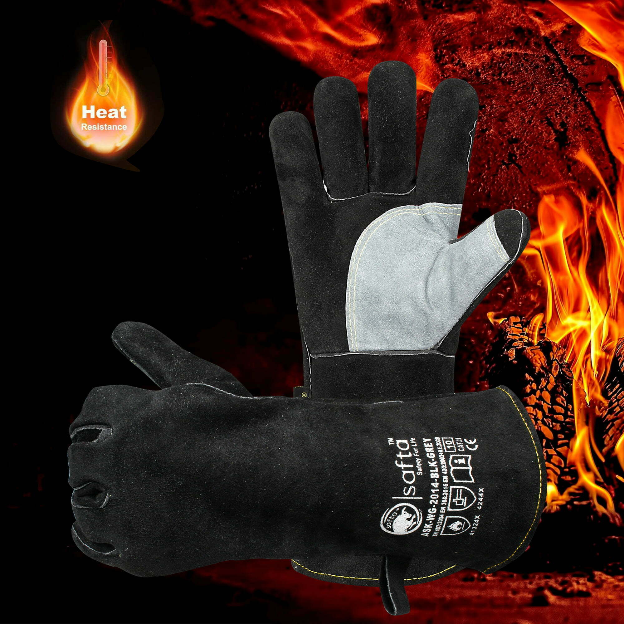 welding gloves heat resistant gloves Saftabee
