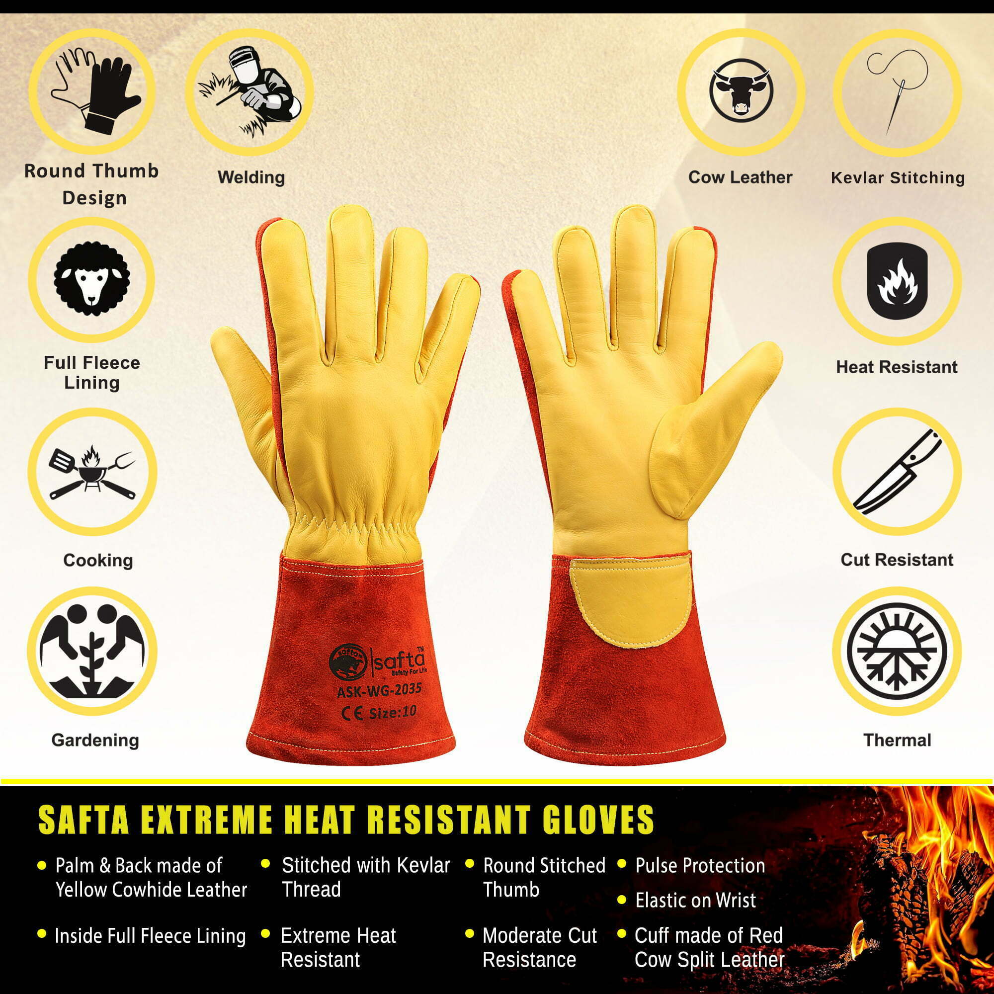 heat protection glove saftabee uk