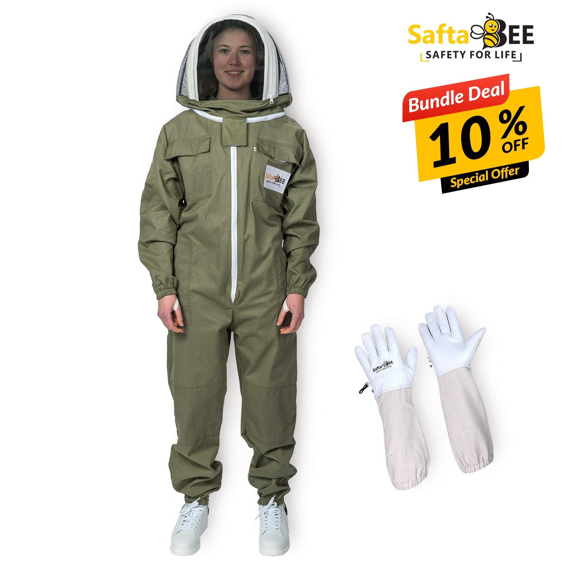 Stay Protected in Style with Our Olive Green Beekeeping Suit – Now 10% Off!
