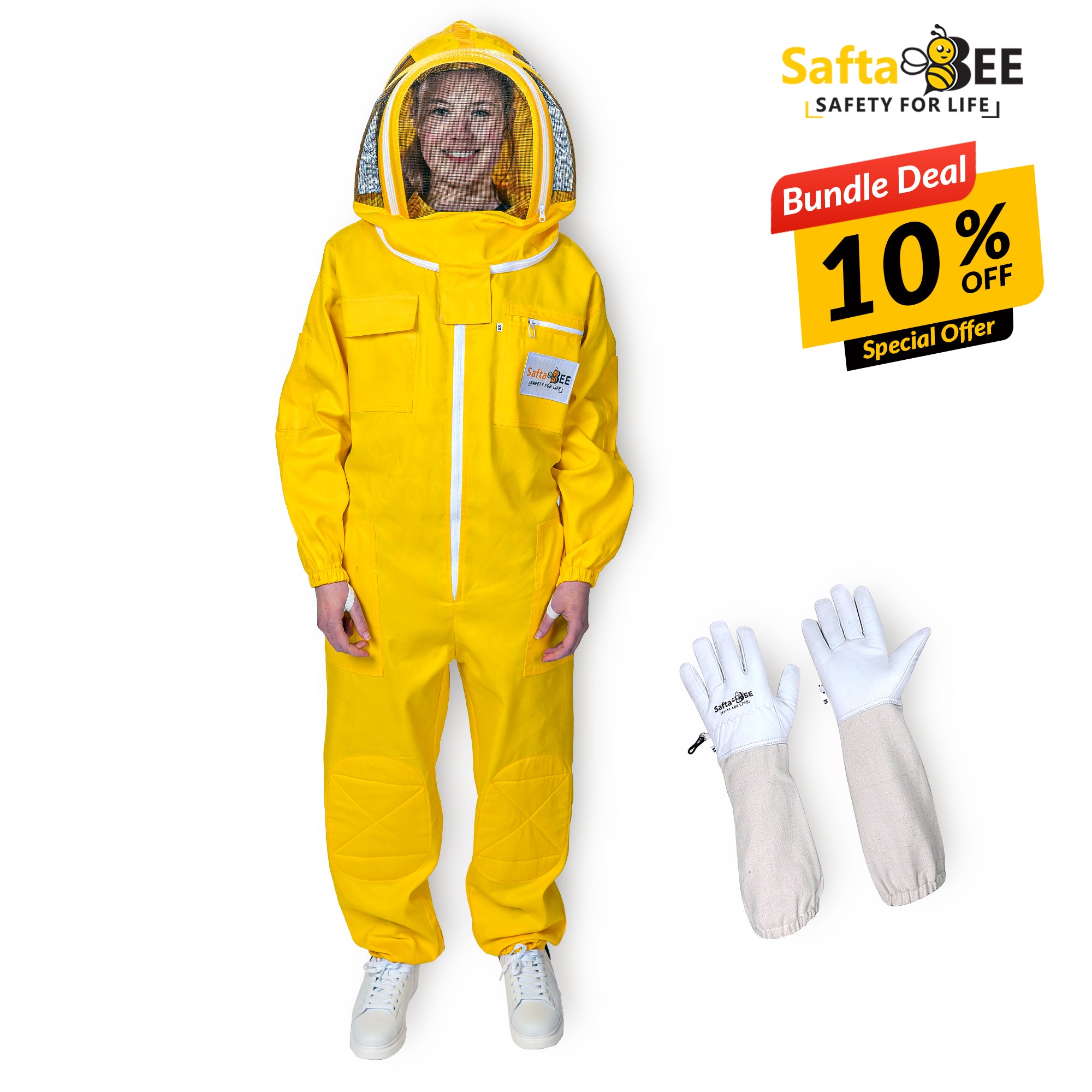 Stay Safe & Visible with Our Premium Yellow Beekeeping Suit – Now 10% Off!