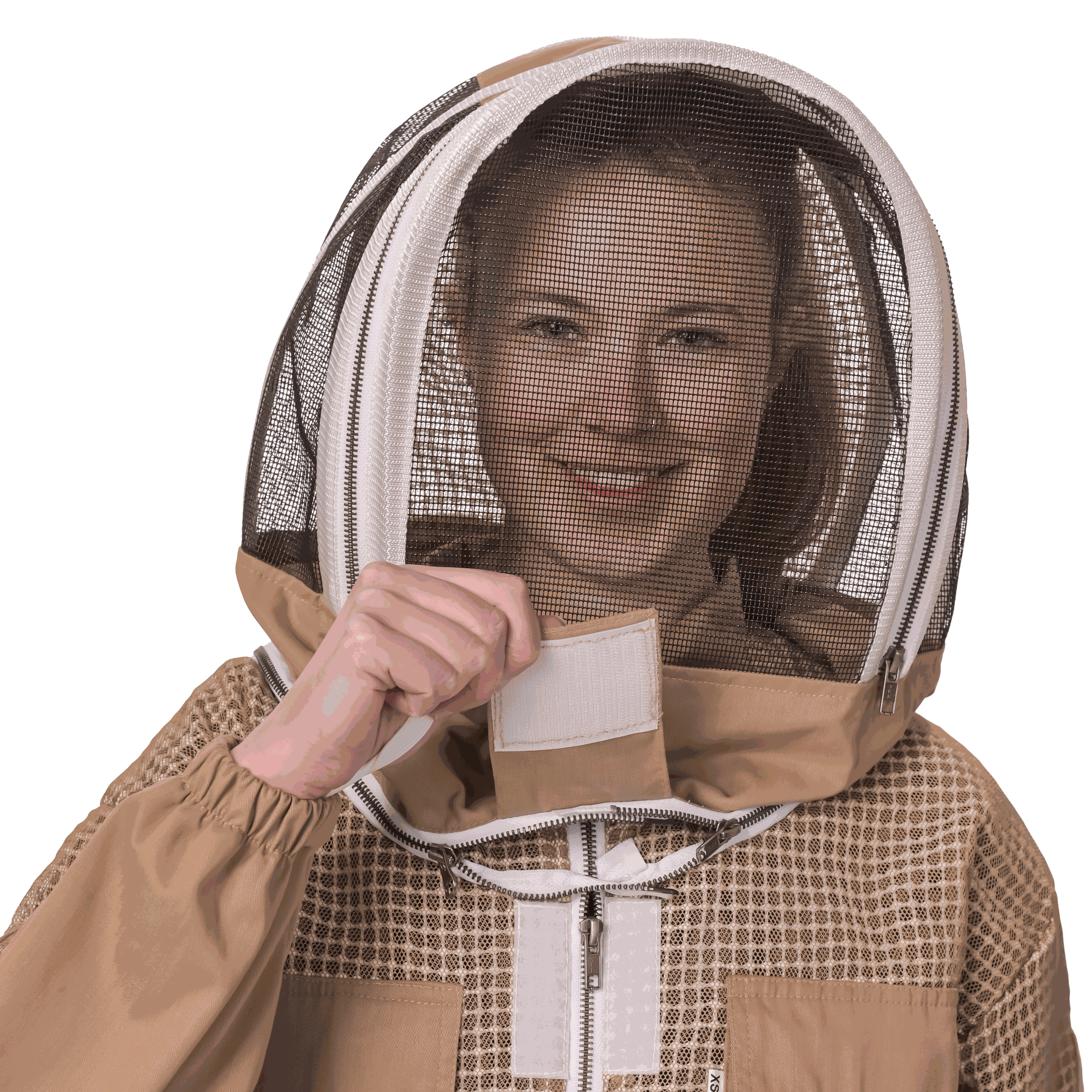 Bee keeper Suit Brown with 3-Layer Protection – Professional Beekeeping Gear for Ultimate Sting Protection and Comfort
