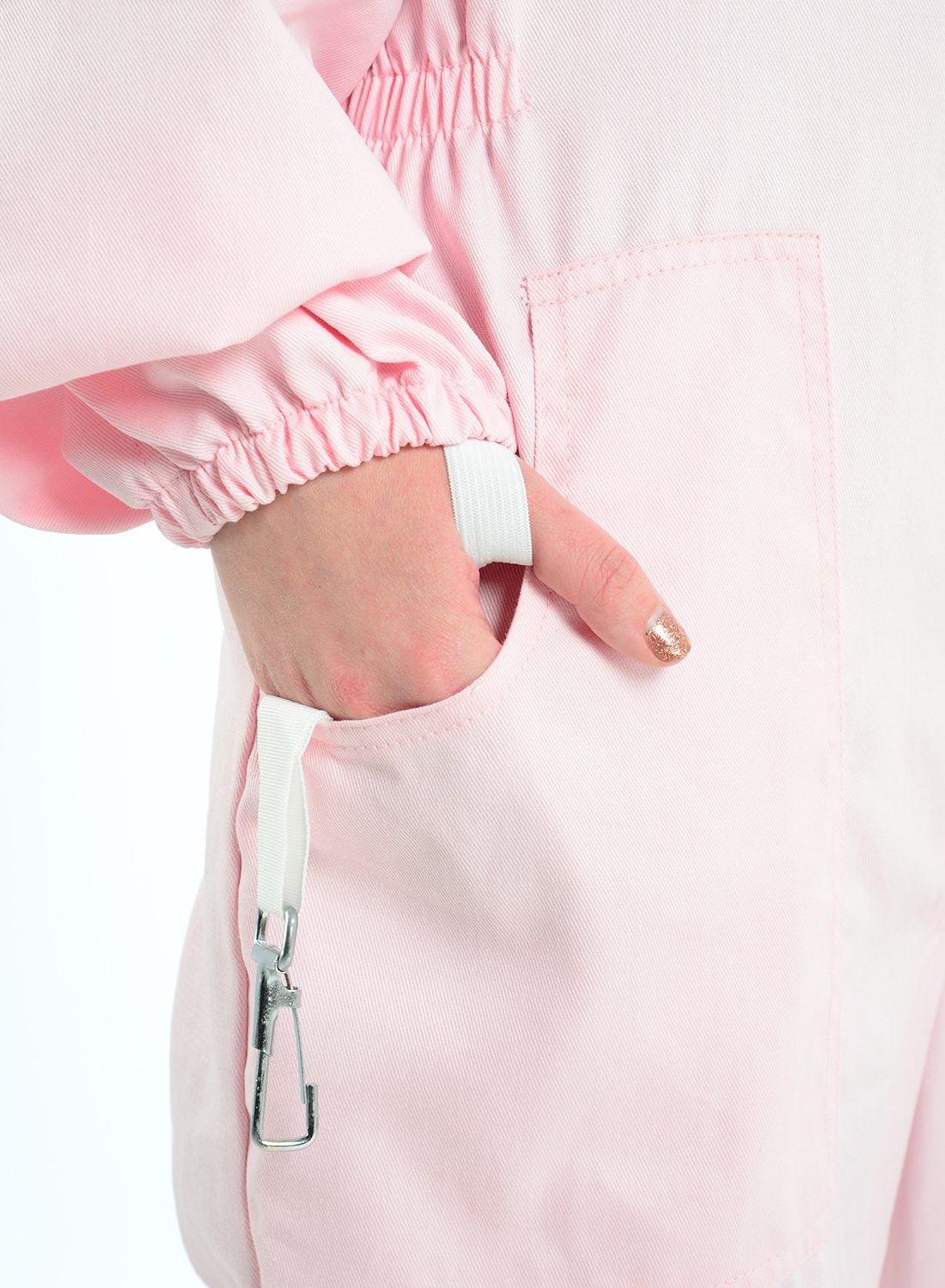 Pink bee protection suit, poly cotton beekeeper suit for sting-proof safety and comfort." This format incorporates the keywords "Bee Protection Suit,