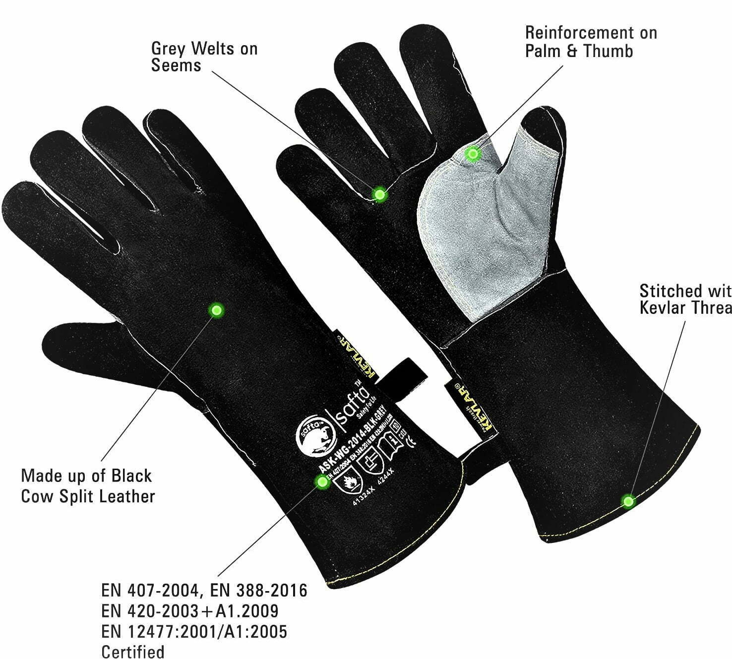 welding gloves heat resistant gloves Saftabee