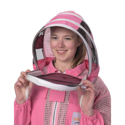Vented best beekeeping suit with fencing veil by Safta Bee,