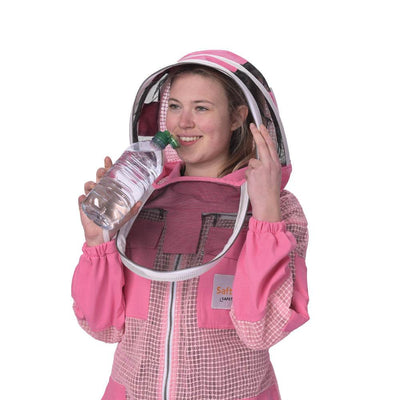Vented best beekeeping suit with fencing veil by Safta Bee,