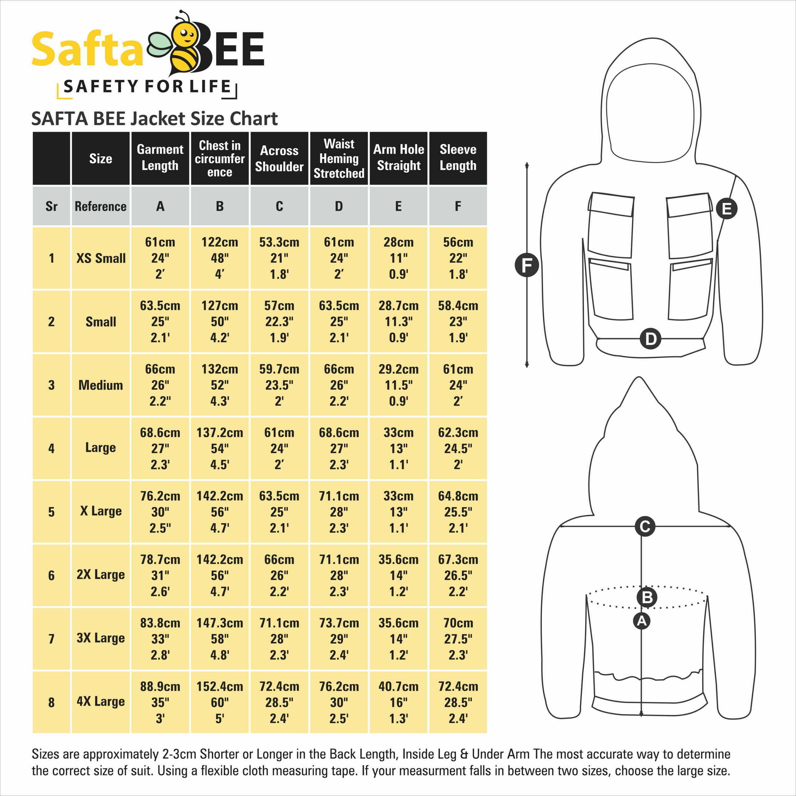 beekeeping jacket with veil Safta Bee UK