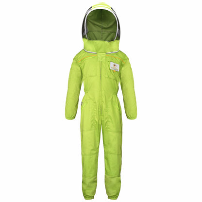 Forest green beekeeper suit cotton, ultra-breeze cotton, sting proof bee suit design for beekeeping comfort and safety.