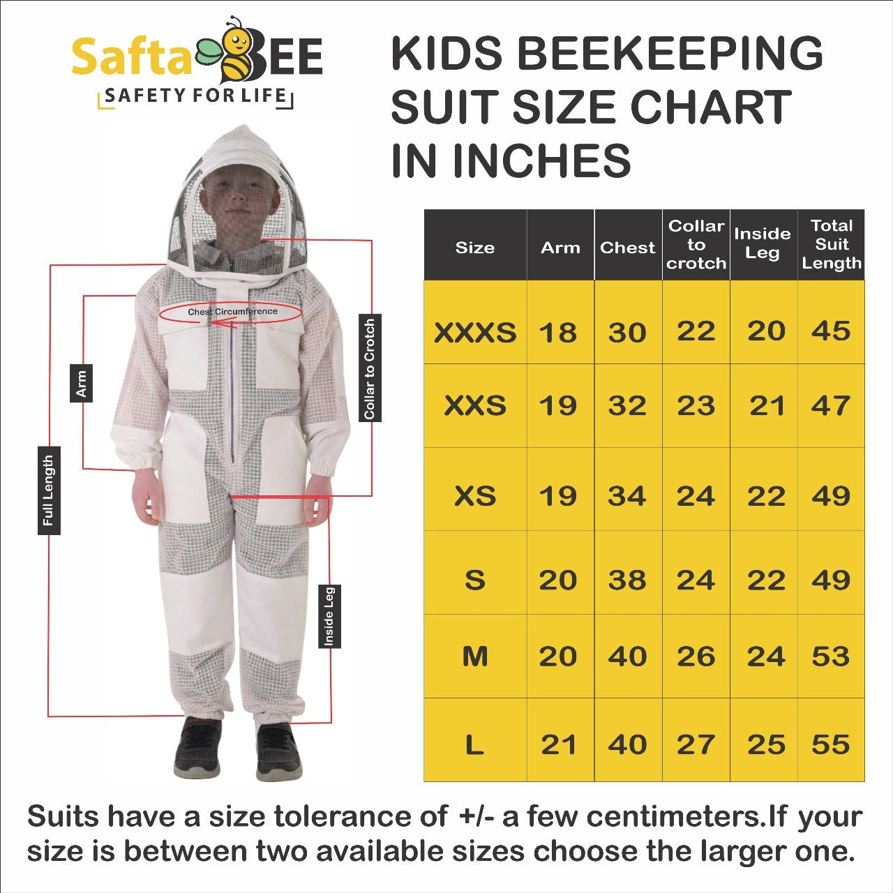 Children Beekeeping Suit White | Sting Proof Detachable Fencing Veil | Kids Beekeeping Suits UK