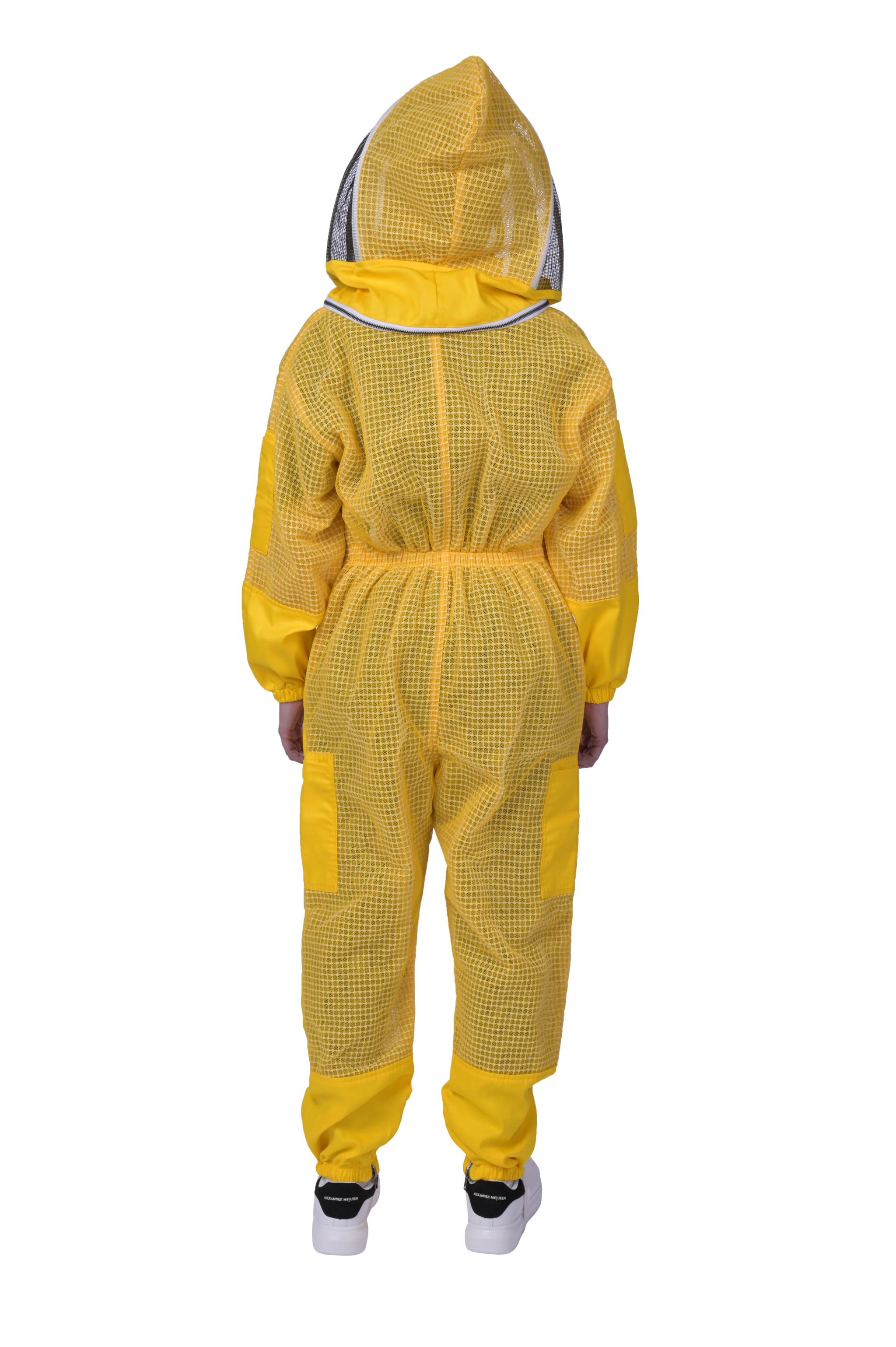 Yellows beekeeping suit back