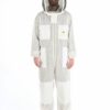 Ventilated 3 Layer Beekeepers Bee Suit With Fance Veil White Barisa Beekeeping Protective @56711