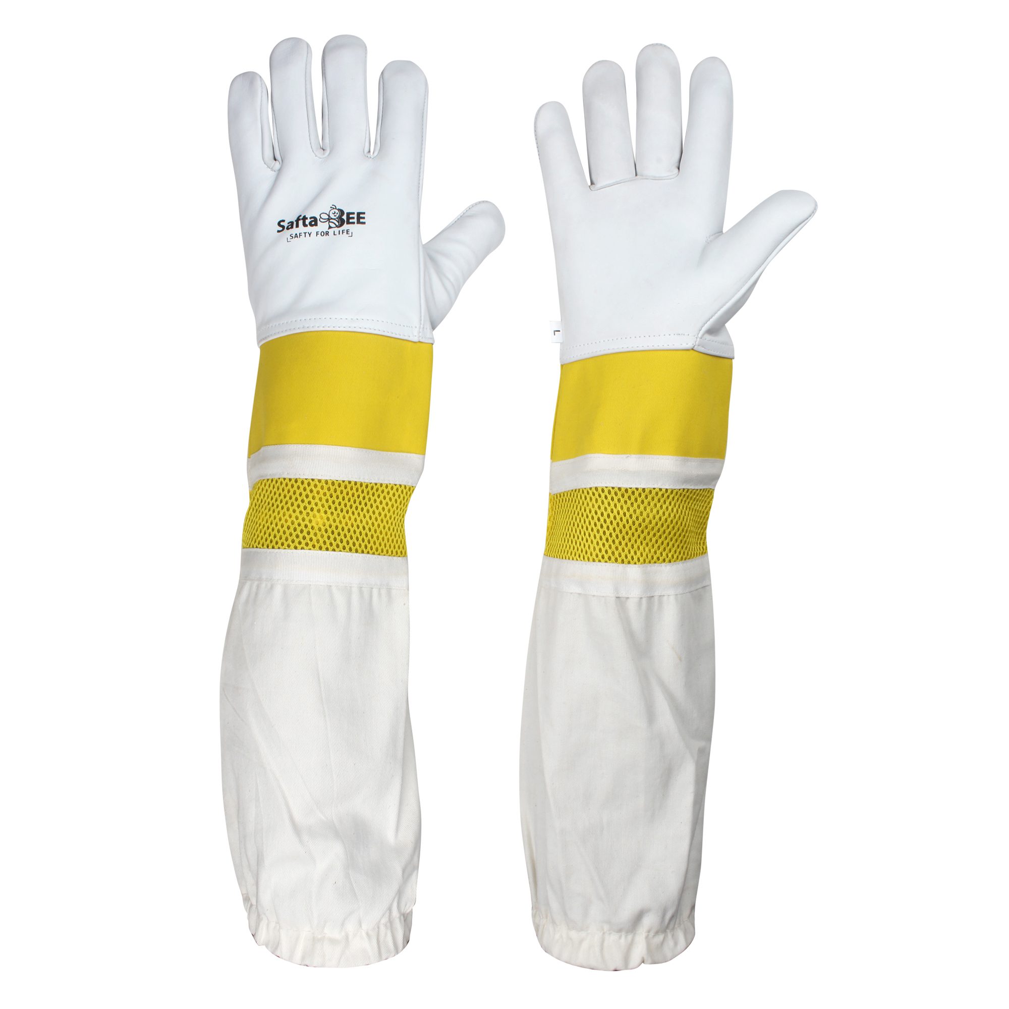 Beekeeping Gloves Keeping Sleeves XL Suit Bee Goat Long Keeper Vented Net V0L9 