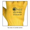 SAFTA Fur lined thermal winter work gloves Leather Driver Gloves for Lorry LGV HGV vehicles Multipurpose Utility gloves for Gardening Mechanics Builders DIY work