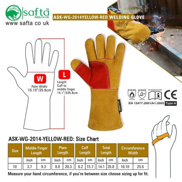 Gloves for heat welding gloves